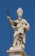 Italy: Saint Paul atop the facade of Syracuse Cathedral (<i>Duomo di Siracusa</i>), Piazza del Duomo, Syracuse, Sicily