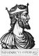 Germany: Henry VI (1165-1197), 21st Holy Roman emperor, from the book <i>Romanorvm imperatorvm effigies: elogijs ex diuersis scriptoribus per Thomam Treteru S. Mariae Transtyberim canonicum collectis</i>, 1583
