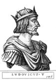 Louis IV (1282-1347), also known as Louis the Bavarian, was the son of Duke Louis II of Upper Bavaria and Matilda, daughter of King Rudolf I. He was of House Wittelsbach, and was initially a close friend to his Habsburg cousin Frederick the Fair, but they later fell out and violently clashed. He became Duke of Bavaria in 1301 alongside his brother Rudolf I, but became sole ruler in 1317.<br/><br/>

When Emperor Henry VII died in 1313, two kings were elected to succeed him, one being Louis himself and the other his cousin Frederick. They were quickly crowned and then fought each other in a bloody war for several years, with Frederick poised to win until a decisive defeat in 1322 saw him captured by Louis. Louis later freed him in 1325, after Frederick recognised him as the legitimate King of Germany, and when Frederick returned to Louis as a prisoner when he could have easily fled after promising to try and covince his brothers to submit, Louis was so impressed by Frederick that he named him co-ruler of the Holy Roman Empire.<br/><br/> 

To Frederick went the title of King of Germany, while Louis was crowned as King of Italy in 1327 and Holy Roman Emperor in 1328. Louis found himself in conflict with the papacy and the pope, and in 1346 Charles IV of Luxembourg was elected as anti-king, supported by Pope Clement VI as a papal puppet. He successfully resisted Charles' attempts at usurpation, but Louis' sudden death in 1347 from a stroke while bear-hunting prevented a longer civil war from occurring and gave Charles the crown.