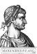 Italy: Maxentius (278-312), 56th Roman emperor, from the book <i>Romanorvm imperatorvm effigies: elogijs ex diuersis scriptoribus per Thomam Treteru S. Mariae Transtyberim canonicum collectis</i>, 1583