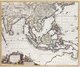 Asia: Dutch map of South and Southeast Asia, primarily depicting the Dutch colonies in the East Indies and the adjacent islands, by Nicolaes Visscher II (1649-1702), 17th century