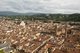 Italy: A view of Florence and across to the Arno River, with the white Basilica di Santa Croce di Firenze (Basilica of the Holy Cross) to the top left