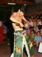 Thailand: A possessed spirit medium or <i>ma song</i> mutilates himself with axes, The Nine Emperor Gods Festival, Chao Mae Thapthim Shrine (Taoist Chinese joss house), Wang Burapha, Bangkok (1989)