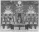 Germany: 'Theatrum Honoris', depicting the election of Pope Benedict XIII (1649 - 1730) and including various members of the House of Orsini and rulers such as Rudolf I (1218 - 1291), King of Germany. Engraving, 1724