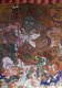 Bhutan: Religious mural depicting Vaisravana, King of the North and chief of the Four Guardian Kings, Tamzhing Lhundrup Monastery, Bumthang, Bhutan, 2015