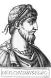 Julian (331-363), also known as Julian the Apostate, was a member of the Constantinian Dynasty and cousin to Emperor Constantius II. Emperor Constantius II made him Caesar of the western provinces in 355 while he was busy fighting the Sassanid Empire in the east, entrusting Julian against the Alamanni and Franks.<br/><br/> 

Julian was proclaimed emperor by his soldiers in 360, and Constantius II died in 361 while marching to face him. Constantius claimed Julian as his rightful successor on his deathbed however. Unlike his recent predecessors, Julian was not a Christian and did not possess any Christian sympathies, returning to the traditional religious practices of Rome to the detriment of Christianity and Judaism, resulting in him being named 'Julian the Apostate'.<br/><br/>

Julian died in 363 during his ambitious campaign against the Sassanid Empire, after he was mortally wounded in battle. He became the last non-Christian ruler of the Roman Empire, and the last of the Constantinian Dynasty.