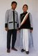 Burma / Myanmar: A Lisu couple in traditional costume from the Putao area. There is a great variety of costumes amongst groups considered 'Kachin', Kachin State (1997)