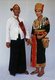 Burma / Myanmar: A Jinghpaw couple in traditional costume. There is a great variety of costumes amongst groups considered 'Kachin', Kachin State (1997)