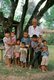 Burma / Myanmar: Denis Rösner (1920 - ?), an integral part of the Kachin community since the Second World War with some of his grandchildren, Kachin State (1997)