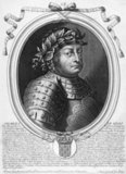 Charles III (839-888), more commonly known as Charles the Fat, was the youngest son of Louis the German, King of East Francia, and great-grandson of Emperor Charlemagne. Following the division of East Francia among Louis' sons, Charles inherited Alamannia in 876, but soon inherited the Kingdom of Italy in 876 after his older brother Carloman of Bavaria abdicated.<br/><br/>

Charles was eventually crowned as Holy Roman emperor in 881, and succeeded his brother Louis the Younger as king of Saxony and Bavaria a year later, reuniting the Kingdom of East Francia. He was forced to deal with the Great Heathen Army, a large force of Vikings that had been repelled from Britain by King Alfred the Great in 878, something he dealt with through assassination and bribery. After his cousin Carloman II died in 884, Charles also inherited all of West Francia, reuniting the Carolingian Empire under his reign.<br/><br/>

Charles' reunited kingdom did not last long, as a coup in November 887 led by his nephew Arnulf of Carinthia eventually deposed him. He was forced to retire, and soon died of natural causes a year later in January 888, only weeks after his deposition. The Carolingian Empire soon fell apart after his death, split into five successor kingdoms.