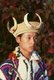 Burma / Myanmar: A Rawang man in traditional costume. There is a great variety of costumes amongst groups considered 'Kachin', Kachin State (1997)
