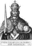Wenceslaus IV (1361-1419), also known as Wenceslaus of Bohemia and Wenceslaus the Idle, was the son of Emperor Charles IV and became King of Bohemia in 1363, aged only two. He was elected as King of Germany in 1376 by the actions of his father, who passed away in 1378, making Wenceslaus sole ruler of Bohemia and the Holy Roman Empire.