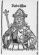 Germany: Woodcut of Rudolf I (1218-1291), King of Germany, from the book <i>Oerlikon. Geschichte einer Zürcher Gemeinde</i> by Armin Bollinger, 1959