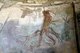 Italy: A Roman fresco showing the death of the Greek Actaeon, turned into a stag by the goddess Artemis, and killed by his own dogs, Casa del Menandro (House of Menander), Pompeii (destroyed 79 CE)