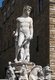 Italy: A marble statue portraying 'Neptune', the Fountain of Neptune, Piazza della Signoria, Florence. Sculpted by Bartolomeo Ammannati (1511 - 1592), 1565