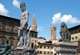 Italy: A marble statue portraying 'Neptune', the Fountain of Neptune, Piazza della Signoria, Florence. Sculpted by Bartolomeo Ammannati (1511 - 1592), 1565
