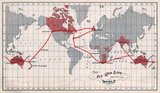 The All Red Line was an informal name for the system of electrical telegraphs that linked much of the British Empire. It was inaugurated on 31 October 1902. The name derives from the common practice of colouring the territory of the British Empire red or pink on political maps.
