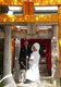 Japan: A bride and groom at the Kushida Shrine (Kushida-jinja), Hakata, Fukuoka, Kyushu