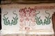 Burma / Myanmar: Stencil ornamentation on a wall in the 18th century Buddhist temple of Wat Ban Ngaek temple, Kyaing Tong (Kengtung), Shan State