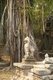 Cambodia: A singha or mythical lion guards the eastern entrance at Preah Khan, Angkor