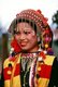 Burma / Myanmar: Lisu woman in traditional costume, Manhkring, Myitkyina, Kachin State (1997)