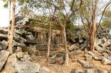 The unrestored Hindu temple of Chau Srei Vibol dates from the reign of Suryavarman I (reign 1006 - 1050). The monumental temple, including moat, measured 1 x 1.5 kilometres.