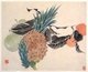 China: 'Animals, Flowers and Birds'. Album of eight leaves by Ren Yi (1840 - 1896), ink and colour on paper, 19th century (Metropolitan Museum of Art)