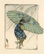 USA / Japan: 'Family Umbrella'. Woodblock print by Helen Hyde (1868-1919), 1915, Smithsonian Museum of Art, Washington D.C.