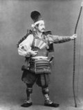 Japan: 'A General of the Fujiwara Epoch'. Chemigraph from series 'Military Costumes in Old Japan' by Kazumasa Ogawa (1860-1929), 1893, Tokyo. Ogawa Kazumasa, also known as Ogawa Kazuma or Ogawa Isshin, was a Japanese photographer, chemigrapher, printer and publisher of the Meiji era. He was a pioneer in photomechanical printing and photography, and was born into the Matsudaira samurai clan, where he studied English and photography at the age of 15.