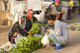 Thailand: Akha traders selling Choy Sum or Chinese cabbage at the early morning market in Doi Mae Salong (Santikhiri), Chiang Rai Province