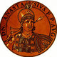 Turkey / Byzantium: Anastasius II (-719), Byzantine emperor, from the book <i>Icones imperatorvm romanorvm</i> (Icons of Roman Emperors), Antwerp, c. 1645