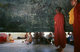 Burma / Myanmar: Buddhist monks inspect the inside of the Mingun Bell in Sagaing Division, Burma