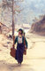 Thailand: Padaung (Long Neck Karen) woman carrying homemade guitars, village near Mae Hong Son, northern Thailand