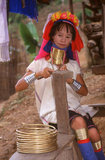 Thailand: Padaung (Long Neck Karen) woman in a village near Mae Hong Son, northern Thailand. The Padaung or Kayan Lahwi or Long Necked Karen are a subgroup of the Kayan, a mix of Lawi, Kayan and several other tribes. Kayan are a subgroup of the Red Karen (Karenni) people, a Tibeto-Burman ethnic minority of Burma (Myanmar).