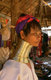 Thailand: A Padaung (Long Neck Karen) woman in her neck rings in a village near Mae Hong Son