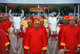 Thailand: The sacred white oxen. The Royal Ploughing Ceremony is an ancient Brahman ritual held each year in Bangkok at Sanam Luang in front of the Grand Palace