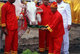 Thailand: The sacred white oxen are offered different foods. The Royal Ploughing Ceremony is an ancient Brahman ritual held each year in Bangkok at Sanam Luang in front of the Grand Palace