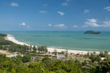 Thailand: Hat Samila (Samila Beach) seen from Khao Tang Kuan (hill at north end of Songkhla town). Songkhla was the seat of an old Malay Kingdom with heavy Srivijayan influence. In ancient times (200 CE - 1400 CE), Songkhla formed the northern extremity of the Malay Kingdom of Langkasuka. The city-state then became a tributary of Nakhon Si Thammarat, suffering damage during several attempts to gain independence.