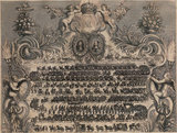 Germany: 'Emperor Leopold's Wedding with Margaret Theresa of Spain, 1666/1667', copper engraving, c. 1660s. Leopold I (1640-1705) was the second son of Emperor Ferdinand III, and became heir apparent after the death of his older brother, Ferdinand IV. He was elected Holy Roman Emperor in 1658 after his father's death, and by then had also already become Archduke of Austria and claimed the crowns of Germany, Croatia, Bohemia and Hungary.