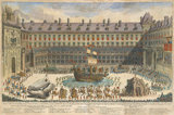 Germany: 'Court Performance and Festive Parade in Honour of the Wedding of Emperor Leopold I with Margaret Theresa of Spain in December 1666', illustration by Francesco Sbarra (1611-1668), c. 1667, Florence. Leopold I (1640-1705) was the second son of Emperor Ferdinand III, and became heir apparent after the death of his older brother, Ferdinand IV. He was elected Holy Roman Emperor in 1658 after his father's death, and by then had also already become Archduke of Austria and claimed the crowns of Germany, Croatia, Bohemia and Hungary.